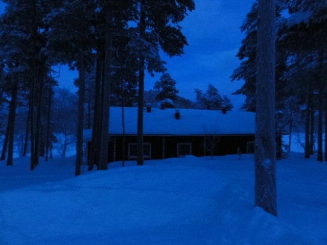 Arrivée au chalet