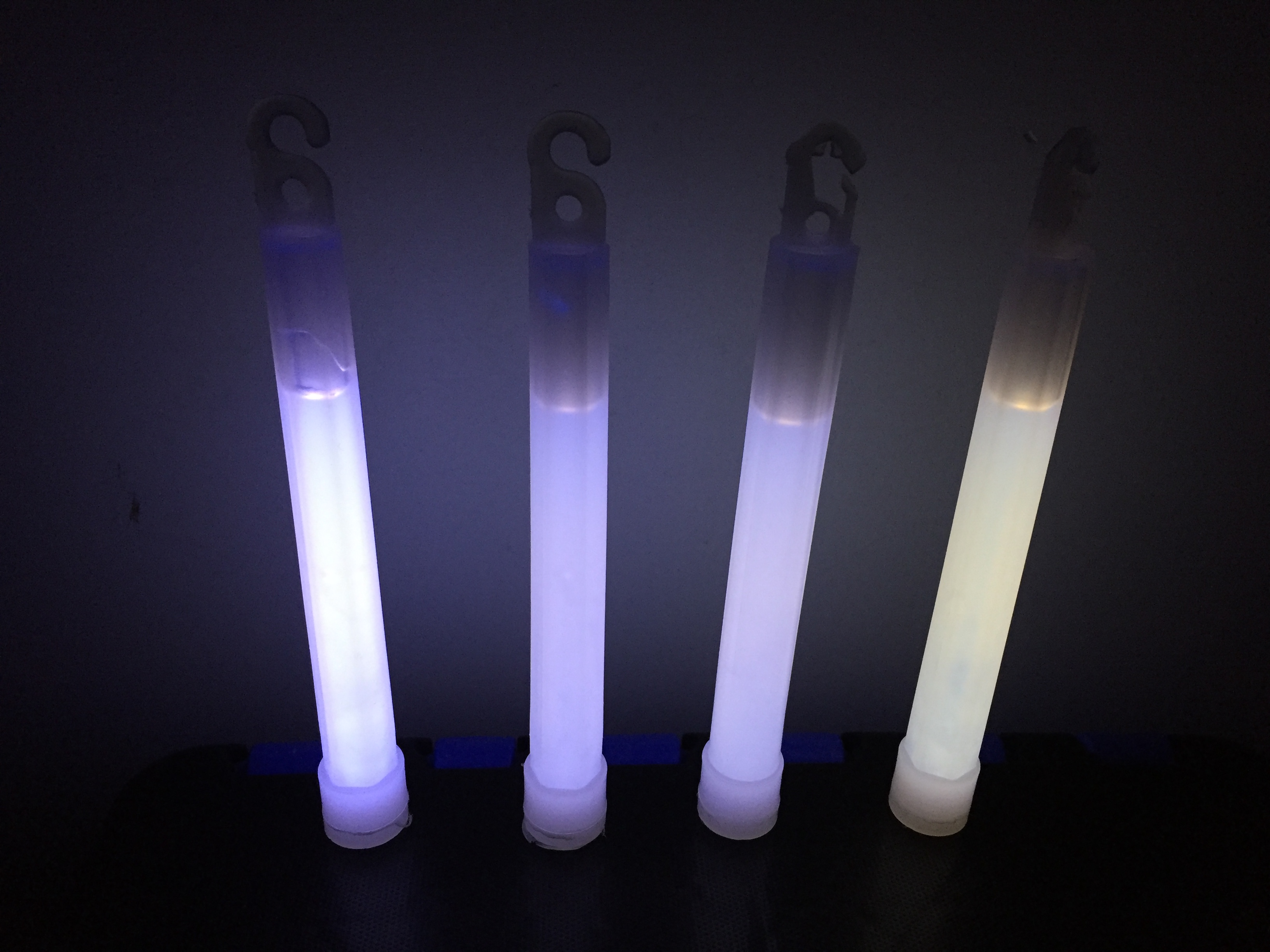 Cyalume glow sticks test